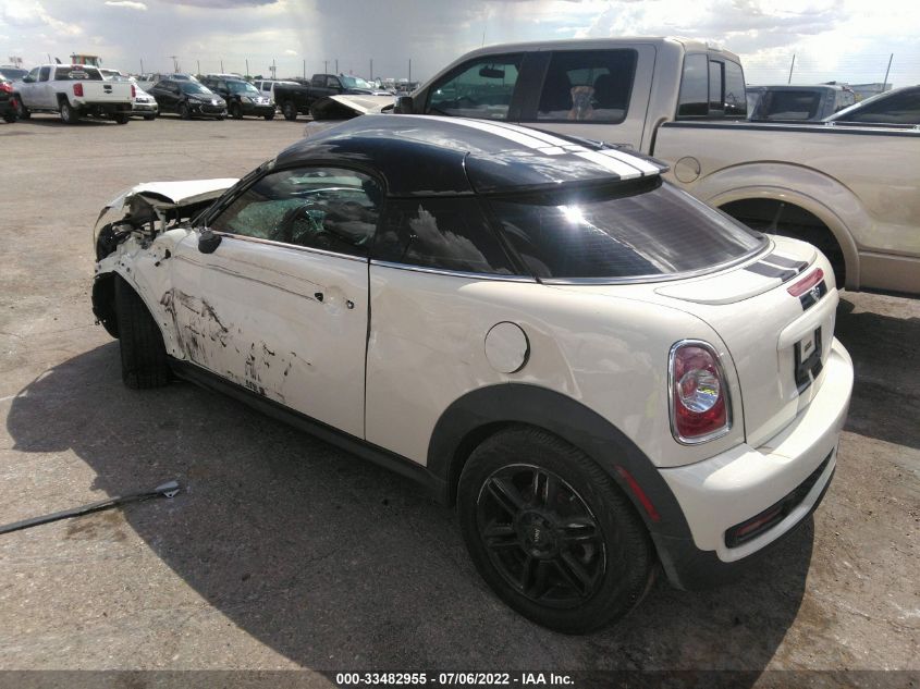 2013 MINI COOPER COUPE S WMWSX3C51DT466888
