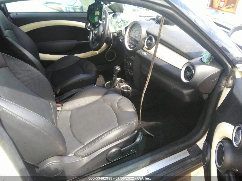 2013 MINI COOPER COUPE S WMWSX3C51DT466888