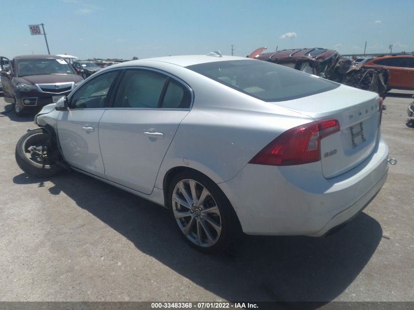 2016 VOLVO S60 INSCRIPTION T5 DRIVE-E PLATINUM LYV402FM8GB107950