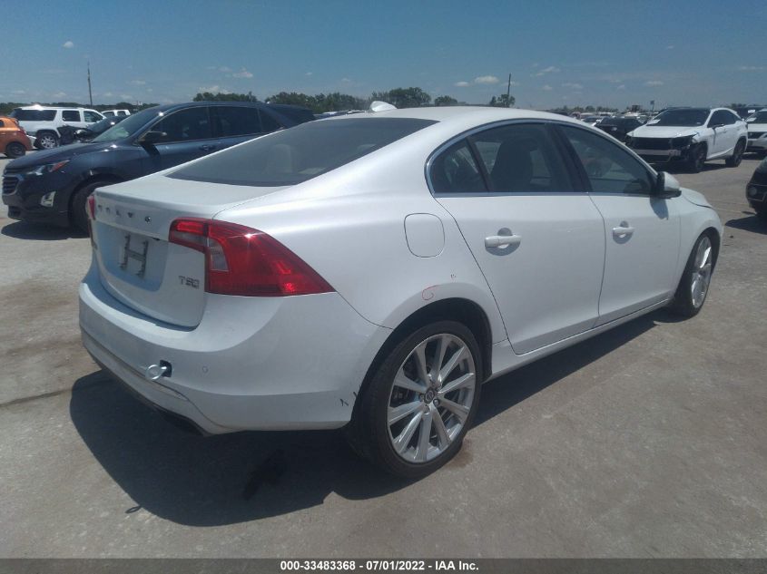 2016 VOLVO S60 INSCRIPTION T5 DRIVE-E PLATINUM LYV402FM8GB107950