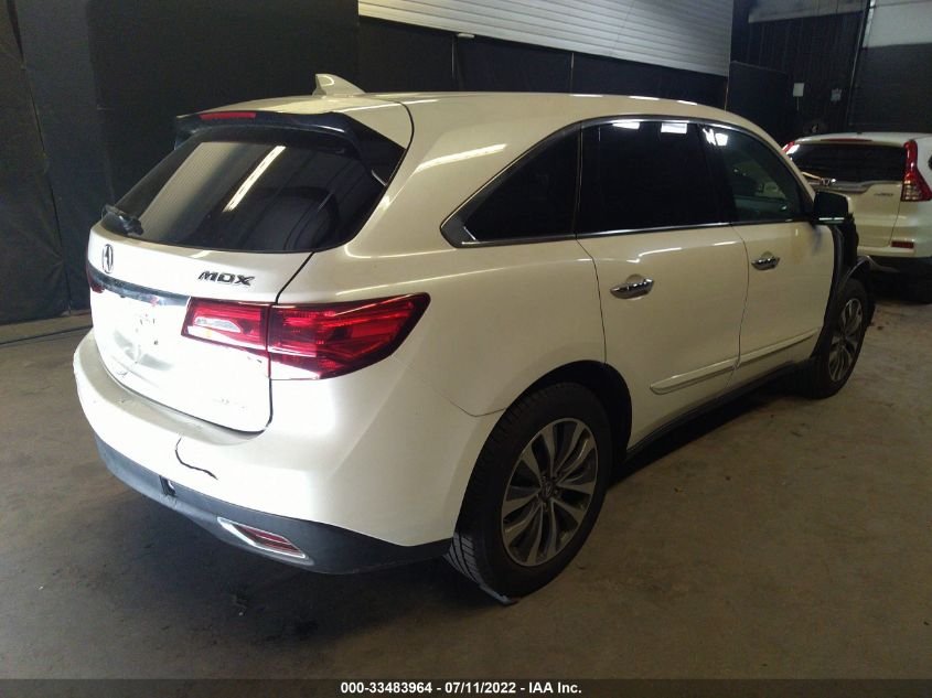 2014 ACURA MDX TECH PKG 5FRYD4H44EB008633