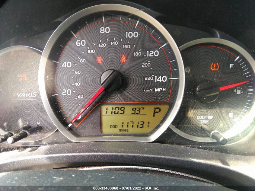 2013 TOYOTA YARIS JTDKTUD39DD555619