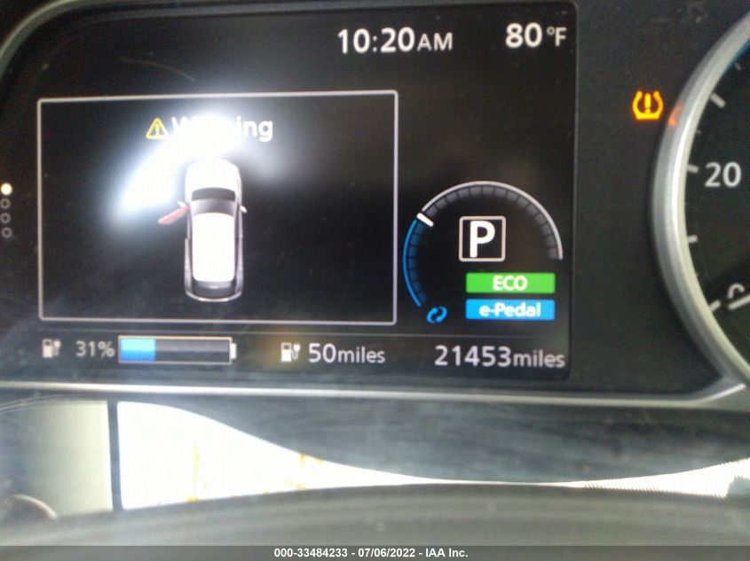 2019 NISSAN LEAF SV 1N4AZ1CP9KC306534