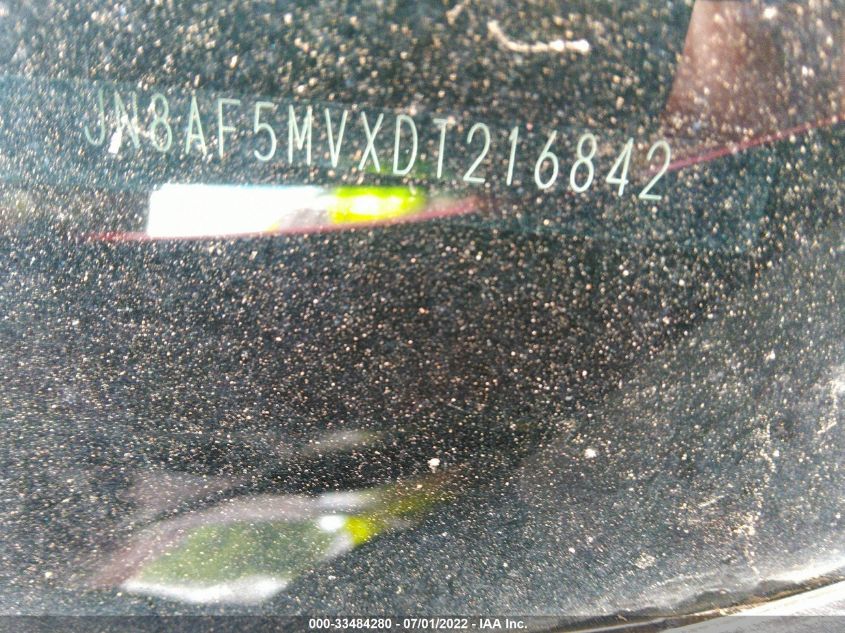 2013 NISSAN JUKE SV JN8AF5MVXDT216842