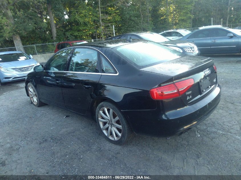 2013 AUDI A4 PREMIUM PLUS WAUFFAFL7DN014645