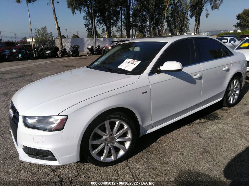 2014 AUDI A4 PREMIUM WAUAFAFL3EA084386