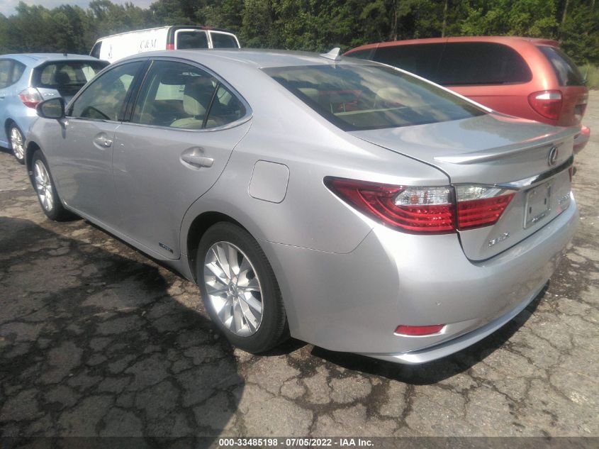2013 LEXUS ES 300H HYBRID JTHBW1GG8D2004063