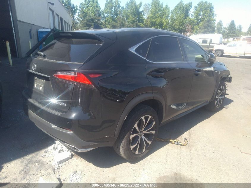 2016 LEXUS NX 200T F SPORT JTJBARBZ5G2058302