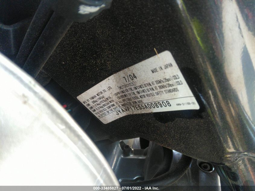 2005 YAMAHA XV1700 A JYAVP17E55A008908