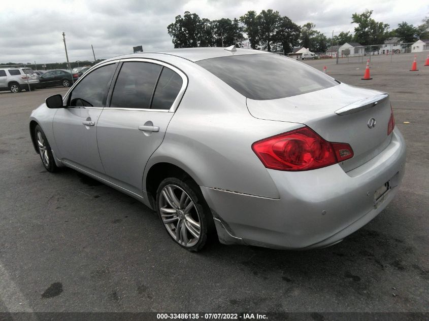 2013 INFINITI G37 SEDAN X JN1CV6AR7DM760250