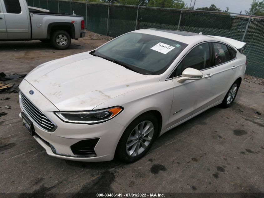 2019 FORD FUSION HYBRID SEL 3FA6P0MU0KR129805