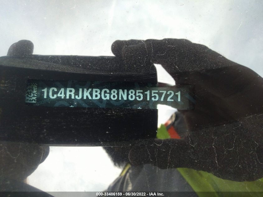 2022 JEEP GRAND CHEROKEE L LIMITED 1C4RJKBG8N8515721