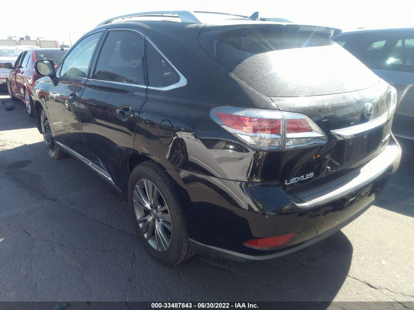 2013 LEXUS RX 450H JTJZB1BA3D2411221
