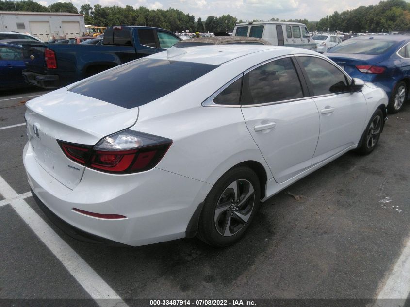 2022 HONDA INSIGHT EX 19XZE4F55NE012369