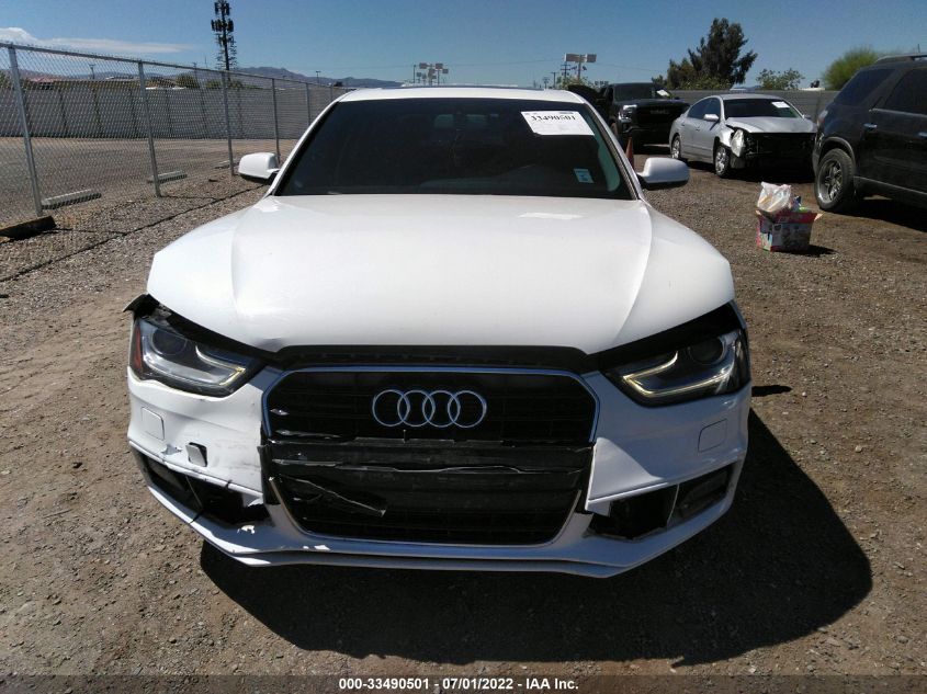 2014 AUDI A4 PREMIUM WAUAFAFL7EN034261