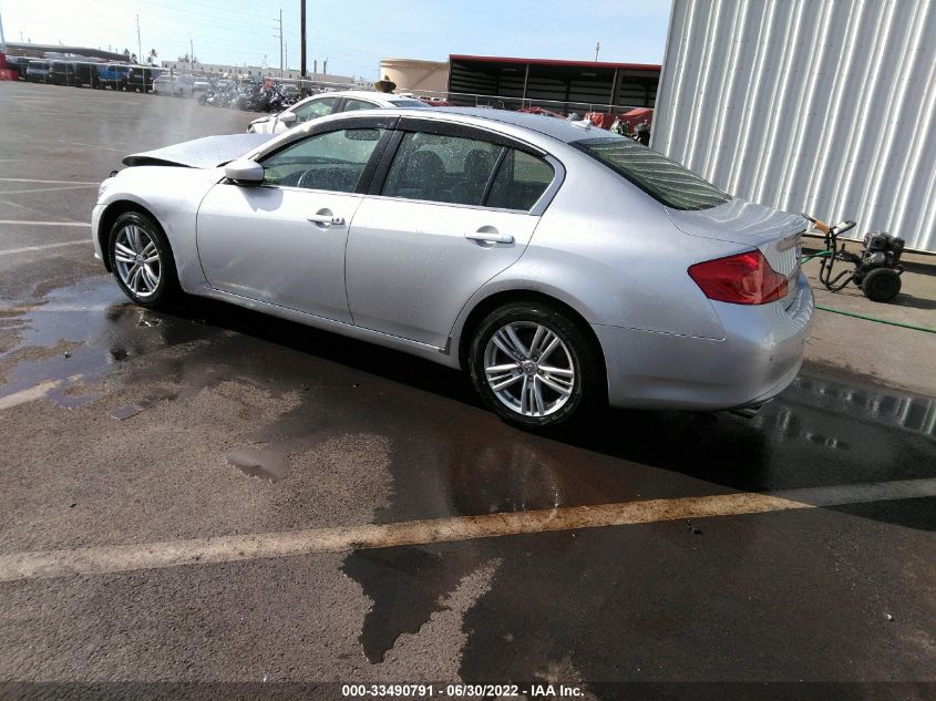 2013 INFINITI G37 SEDAN JOURNEY JN1CV6AP8DM716644