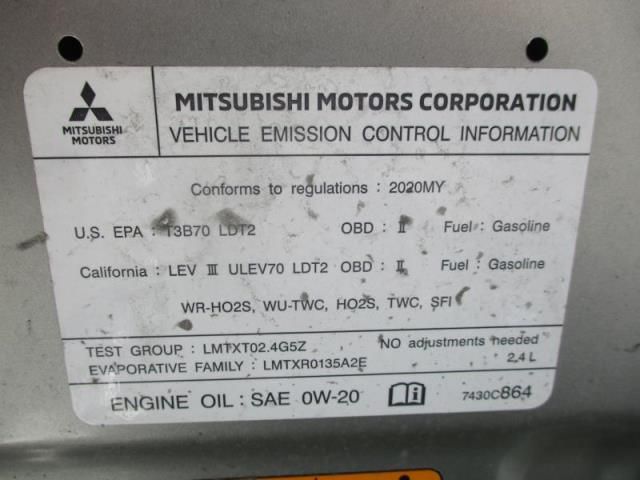 2020 MITSUBISHI OUTLANDER ES/SE/SEL/LE/SP JA4AZ3A30LZ018061