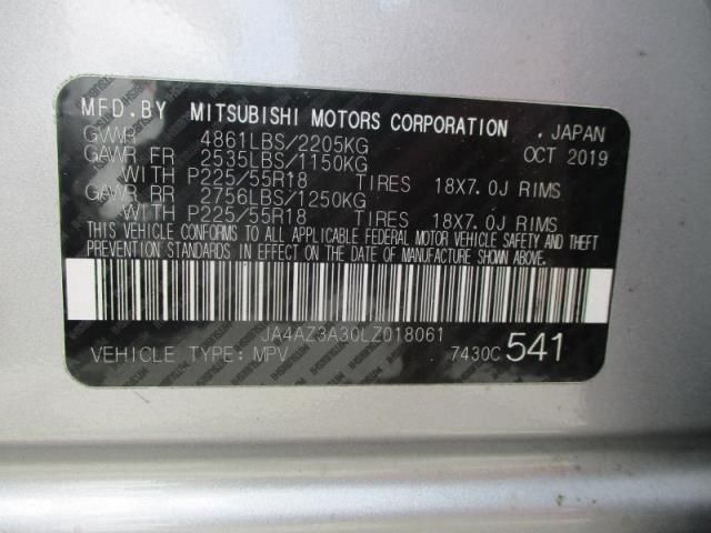 2020 MITSUBISHI OUTLANDER ES/SE/SEL/LE/SP JA4AZ3A30LZ018061