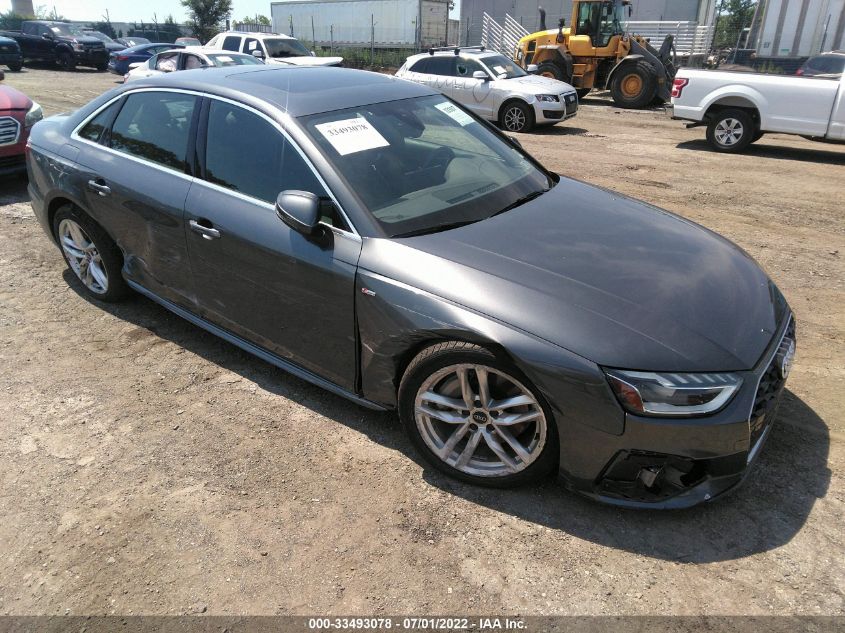 2021 AUDI A4 SEDAN S LINE PREMIUM PLUS WAUEAAF46MA032886