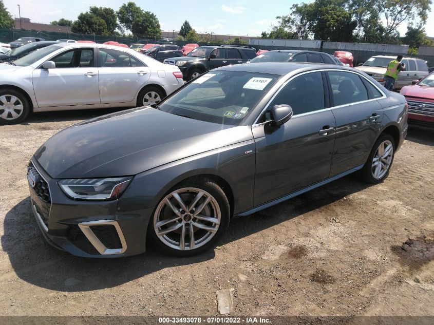 2021 AUDI A4 SEDAN S LINE PREMIUM PLUS WAUEAAF46MA032886