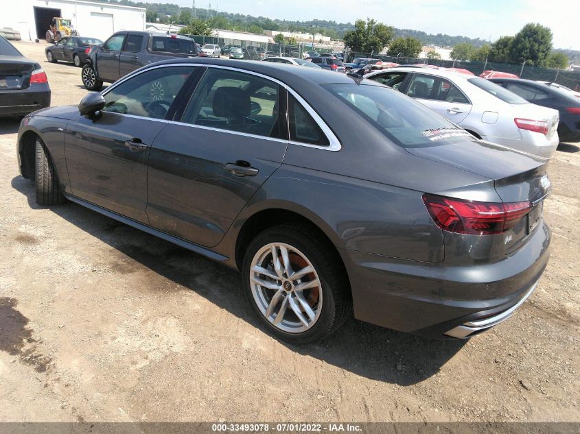 2021 AUDI A4 SEDAN S LINE PREMIUM PLUS WAUEAAF46MA032886