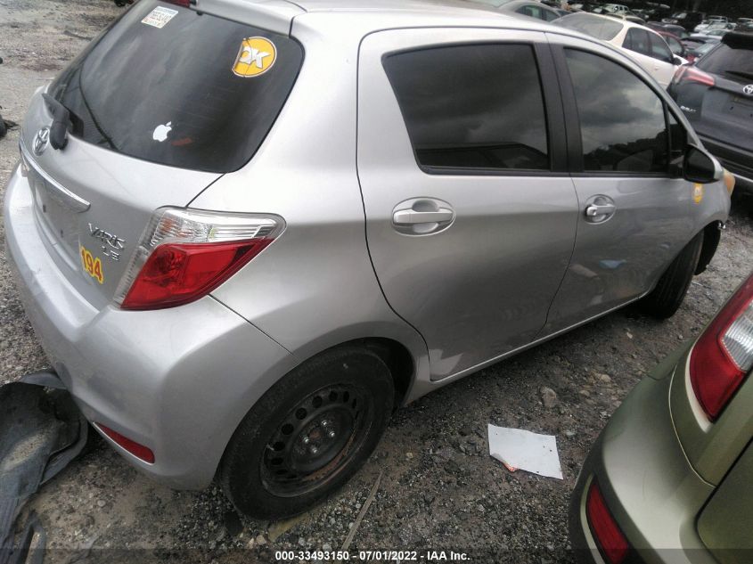 2014 TOYOTA YARIS LE JTDKTUD30ED580362