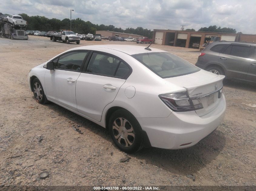 2013 HONDA CIVIC HYBRID HYBRID 19XFB4F20DE200104