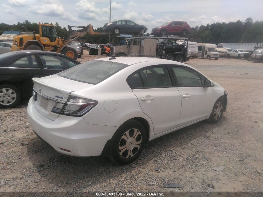 2013 HONDA CIVIC HYBRID HYBRID 19XFB4F20DE200104