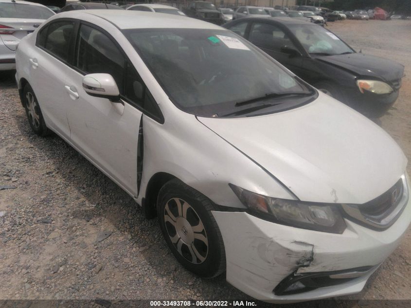 2013 HONDA CIVIC HYBRID HYBRID 19XFB4F20DE200104