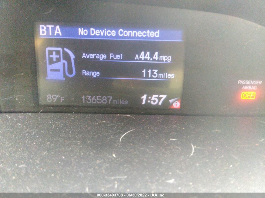 2013 HONDA CIVIC HYBRID HYBRID 19XFB4F20DE200104
