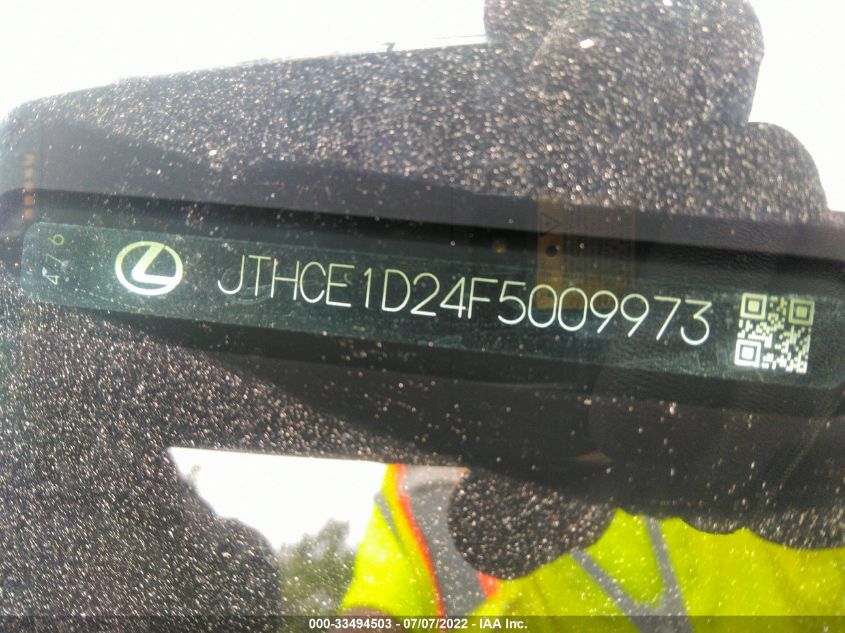 2015 LEXUS IS 350 JTHCE1D24F5009973