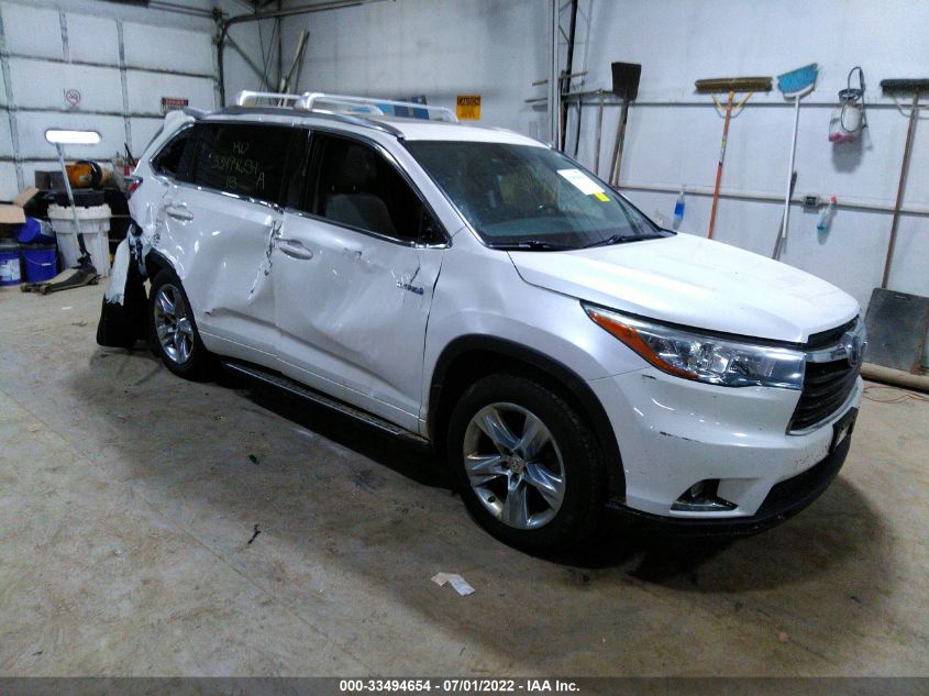 2015 TOYOTA HIGHLANDER HYBRID LIMITED 5TDDCRFH4FS010630