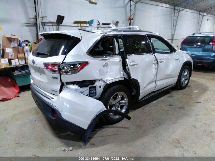 2015 TOYOTA HIGHLANDER HYBRID LIMITED 5TDDCRFH4FS010630