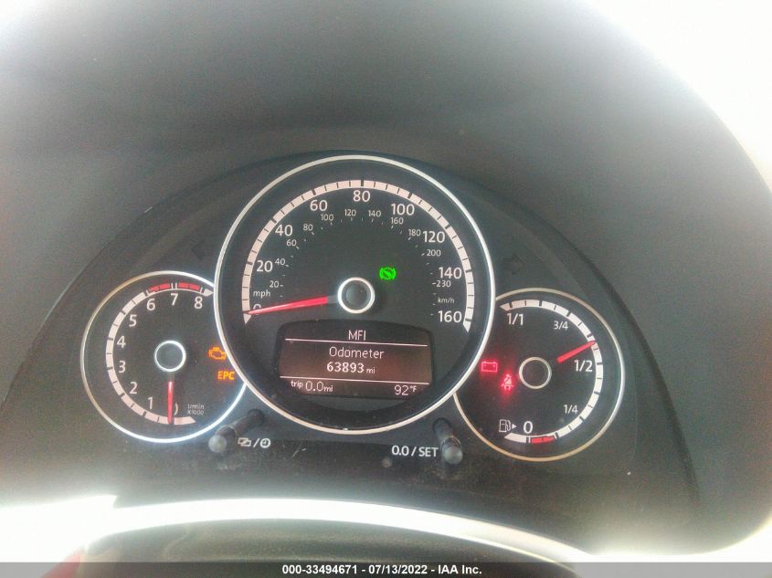 2014 VOLKSWAGEN BEETLE COUPE 3VWJ07AT9EM661601