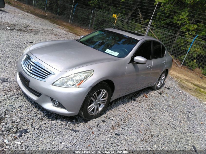 2013 INFINITI G37 SEDAN X JN1CV6AR1DM767145
