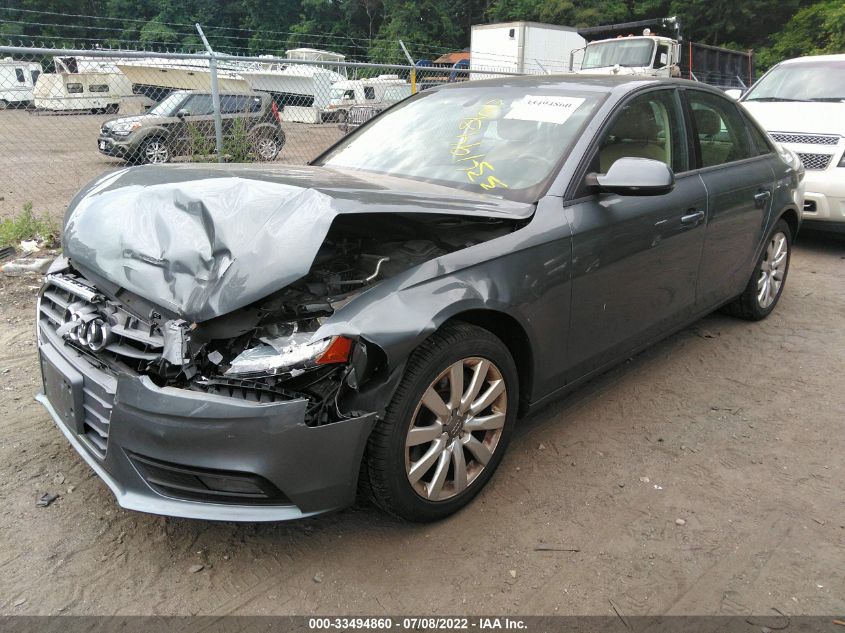 2014 AUDI A4 PREMIUM WAUBFAFL6EN002535