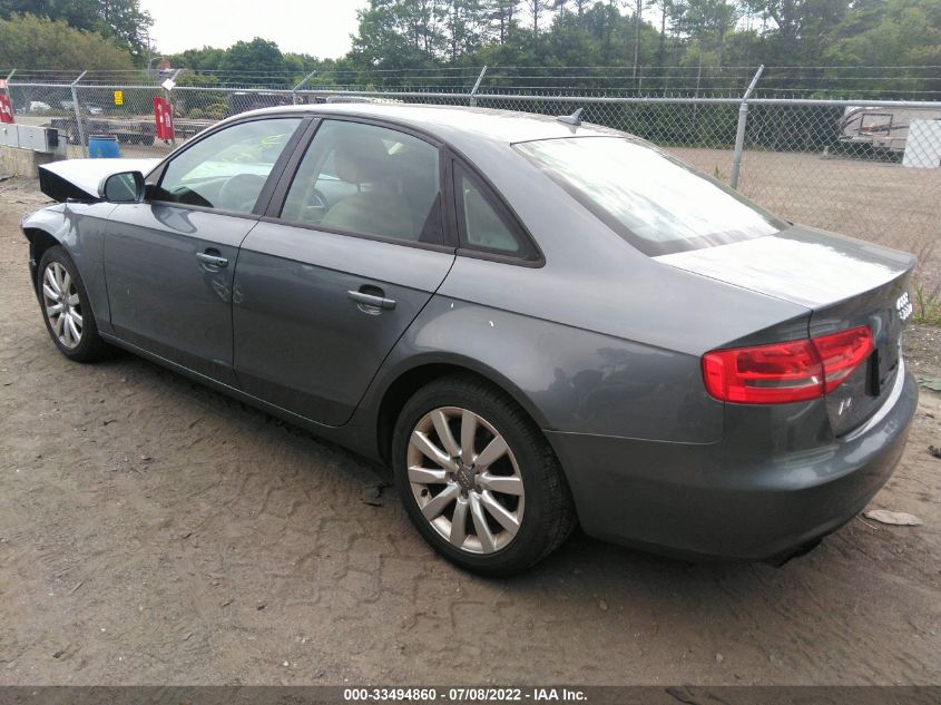 2014 AUDI A4 PREMIUM WAUBFAFL6EN002535