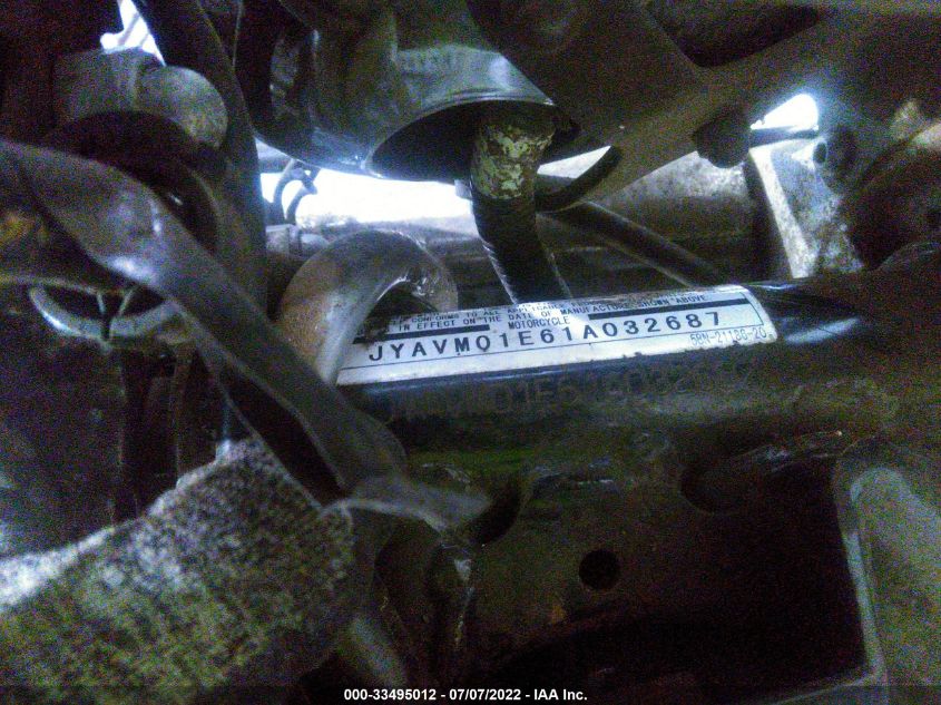 2001 YAMAHA XVS65 A JYAVM01E61A032687