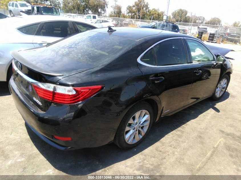 2014 LEXUS ES 300H HYBRID JTHBW1GG0E2049905