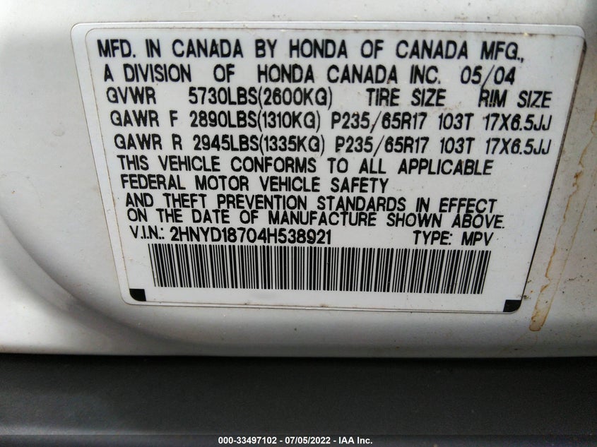 Acura Mdx 2004