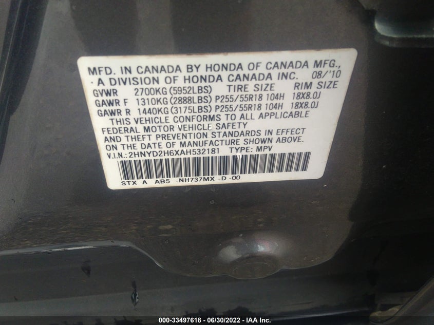 Acura Mdx 2010