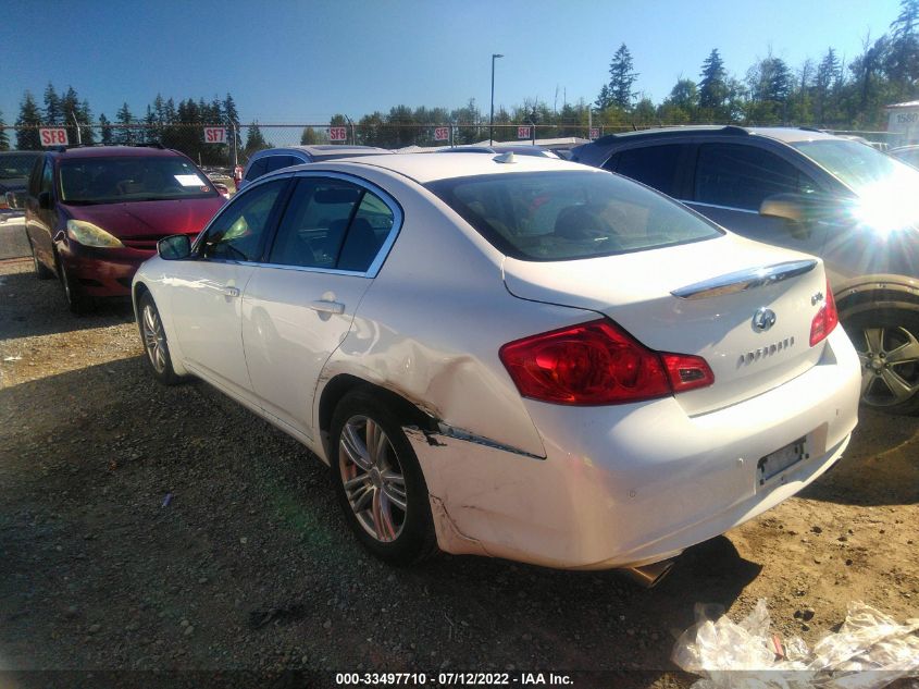 2013 INFINITI G37 SEDAN JN1CV6AR1DM357297