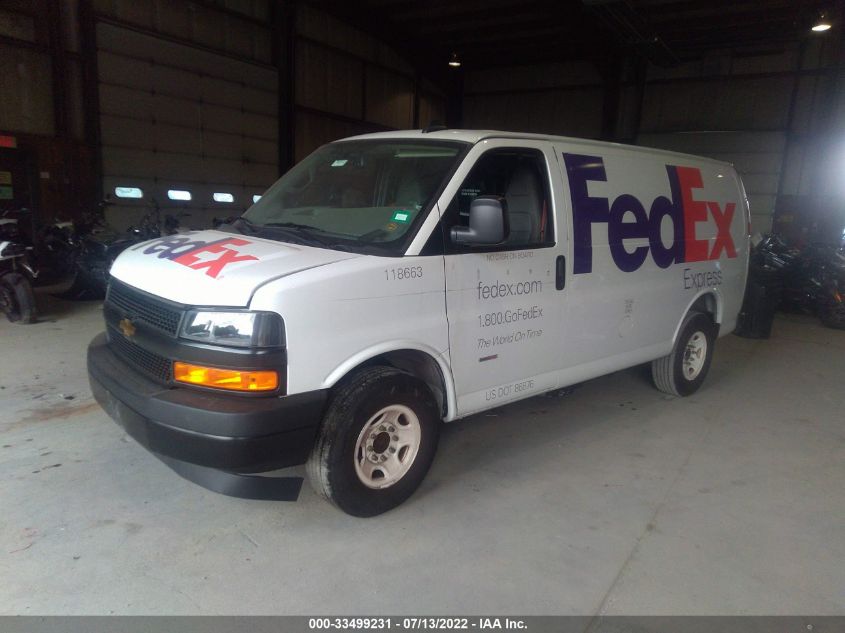 2020 CHEVROLET EXPRESS CARGO VAN 1GCWGAF1XL1272145