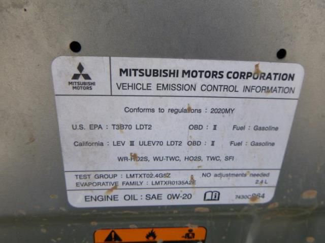 2020 MITSUBISHI OUTLANDER ES/SE/SEL/LE/SP JA4AZ3A31LZ026332