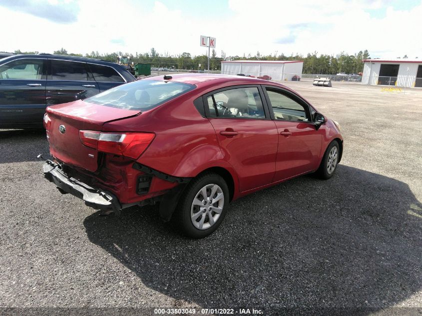2014 KIA RIO LX KNADM4A39E6326614