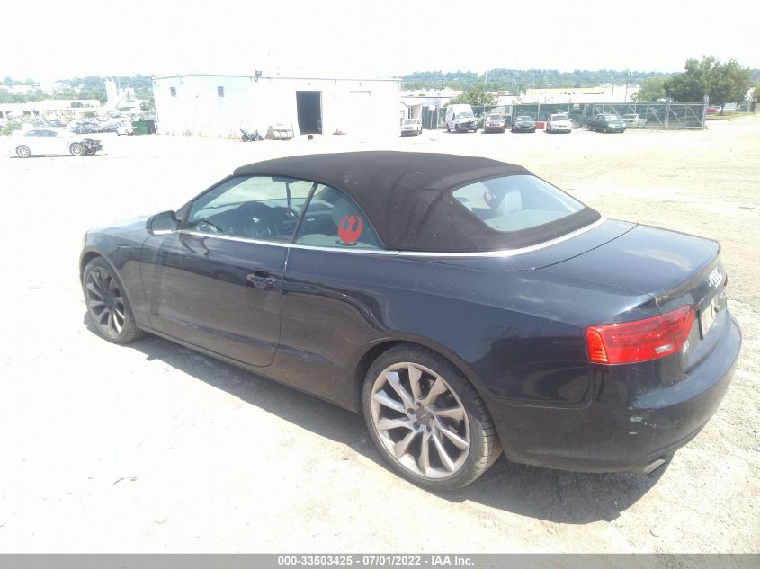 2013 AUDI A5 PREMIUM PLUS WAULFAFH9DN004813