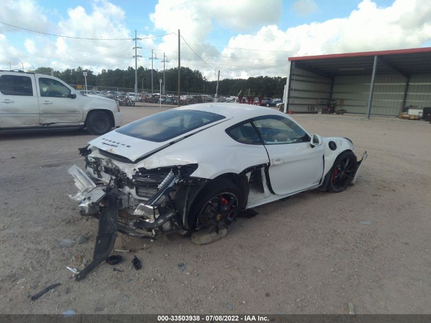 2016 PORSCHE CAYMAN S/GTS WP0AB2A87GK186505