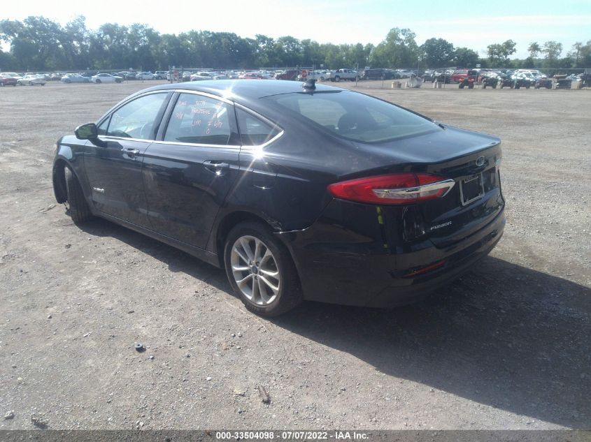 2019 FORD FUSION HYBRID SE 3FA6P0LU7KR124439