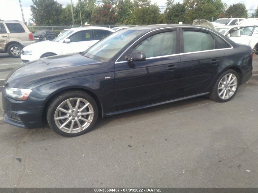 2014 AUDI A4 PREMIUM PLUS WAUFFAFL7EA087491