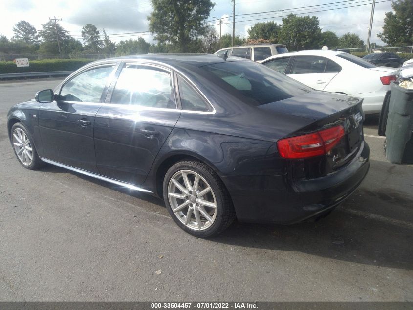 2014 AUDI A4 PREMIUM PLUS WAUFFAFL7EA087491